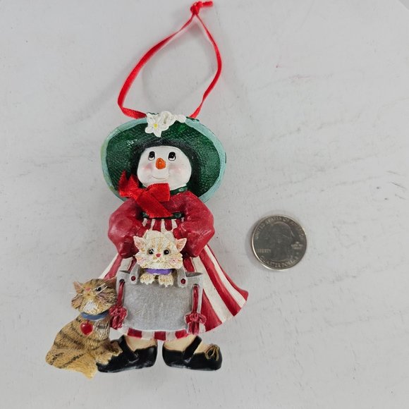 Kurt S. Adler Snowman Cat In Purse Christmas Ornament - Picture 7 of 8